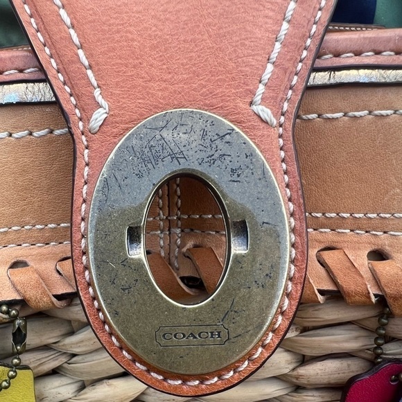 Coach Hangtag Lily Straw Legacy Basket Tote Bag Limited Edition 65th Ann… - Picture 10 of 14
